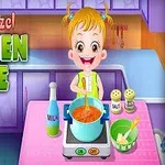 Little Hazel verandert vandaag in een chef-kok en wil haar hand proberen in het koken