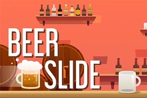 Beer Slide is een reactiespelletje waarin een glas bier over een eindeloos lange toonbank glijdt