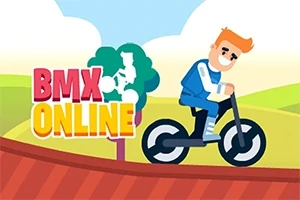 BMX Online is een leuk multiplayer spelletje waarin je op je fiets tegen twee andere spelers moet racen