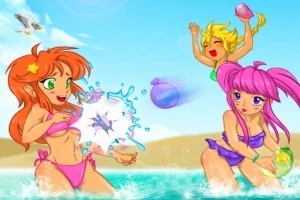 Speel een leuk spel Jongens & meisjes Bubble Pop met jongens, meisjes en met water gevulde bubbels