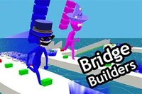 Bridge Builders is een spel waar grappige personages concurreren in het bouwen