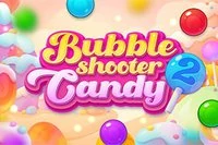 Schiet de snoepjes weg in Bubble Shooter Candy 2