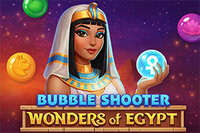 Stap in een nacht van het oude Egypte in Bubble Shooter Pyramid Quest