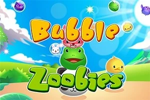 Schiet de bubbles met de Zoobies omhoog om groepen van 3 of meer verbonden Zoobies te krijgen van dezelfde kleur om ze te verwijderen