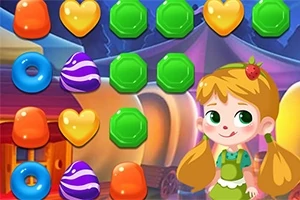 Candy Blast Match 3 is een interessant verslavend puzzelspel met een schattig meisje