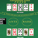 Caribbean Stud Poker Speel snel poker tegen het huis!
