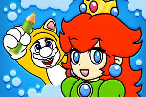 Kleur leuke videogame personages in