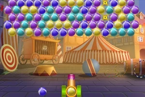 Bubbelsschieten spel met Circusballen