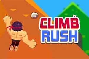 Climb Rush is een leuk behendigheidsspelletje waarin je de Rambo-achtige klimmer moet helpen de bergen te beklimmen