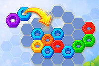 Match kleuren slim om het bord leeg te maken