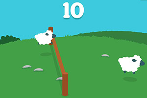 Verplaats het hek van de ene naar de andere kant zodat de schapen erover kunnen springen!