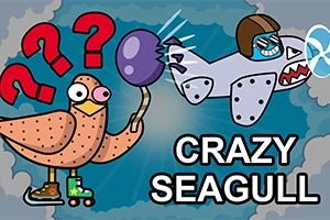 Je moet razendsnel vliegen in Crazy Seagull