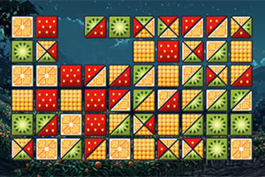 Geniet van een smakelijke versie van Mahjong Connect met heerlijke gesplitste tegels