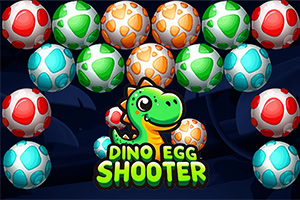 Dino Egg Shooter is een leuk spel dat zich afspeelt in een kleurrijke prehistorische wereld