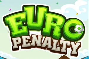 Groene logo van Euro Penalty met een voetbal