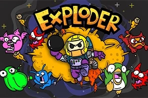 Exploder is een spel dat lijkt op het klassieke Bomberman, maar dan met een ruimtethema