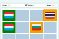 Test je geheugen met 98 vlaggen van landen wereldwijd