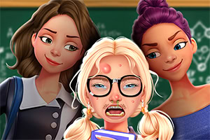 Help een verlegen leerling stralen in From Nerd To School Popular