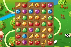 Kun jij de verschillende fruitsoorten wegspelen in dit leuke 3-op-een-rij-spel Als je vastzit zijn er allerlei power-ups die je uit de brand kunnen helpen