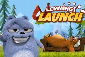 Lemmings Launch is een typisch kanonspel