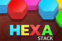 Hexa Stack is een frisse hexagonpuzzel die ontspannende gameplay combineert met