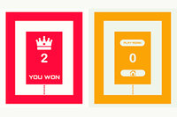 Tik om te draaien, vermijd de randen van de baan