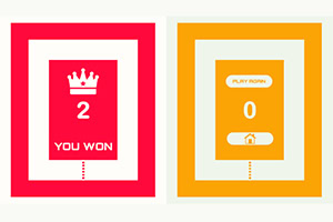 Tik om te draaien, vermijd de randen van de baan