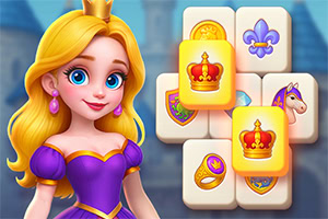 Betreed het magische Koninkrijk in Kings & Queens Mahjong!