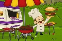 In dit spel ben je een BBQ kok die op een camping werkt Een gast heeft een