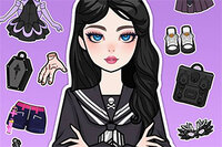 Creëer betoverende looks in Magical Diary: Paper Dress Up
