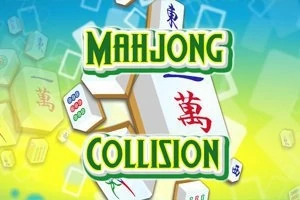 Mahjong spel waarbij je tegels moet verschuiven en tegen elkaar laten botsen