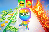Ren, voeg samen en groei uit tot een gigantische nummerheld in Man Runner 2048