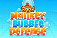 Overleef een kleurrijke bubbelinvasie in deze snelle 2D tower defense game van