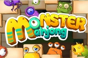 Combineer de mahjongtegels in dit leuke spel met monsterthema