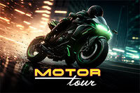 Race door het verkeer in Motor Tour