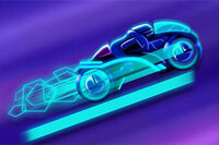 Rijd, draai en heers over de neonwereld in Neon Rider - het ultieme 2D