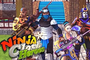 Ninja Clash Heroes is een multiplayer-shooter met een Japans thema, waarin twee teams vechten om de beste score te behalen