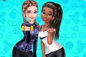 Elsa and Tiana are good friends and they want to share their top healthy lifestyle tips with you. The girls love the gym and working out, so join them for an ac