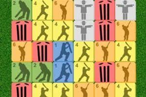 Cricket en 3-op-een-rij komen samen in dit uitdagende online spel