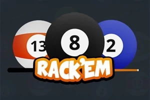 Rack'Em is een leuk online 8-ball poolspel voor 2 spelers