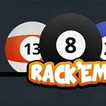 Rack'Em is een leuk online 8-ball poolspel voor 2 spelers