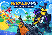 Rivals FPS: Online Shooter is een snel blokkerig schietspel met online gevechten