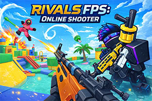 Rivals FPS: Online Shooter is een snel blokkerig schietspel met online gevechten