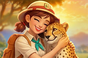 Geniet van een zonnig safari mahjong avontuur