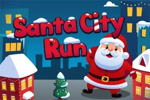 Santa City Run is een leuk reactiespelletje waarin je door de stad rent met de Kerstman