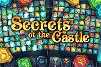 Match kristallen in een mysterieus kasteel
