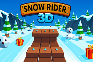Kijk hoe ver je kunt komen in Snow Rider 3D op ijzige hellingen die snel, leuk en vol gevaar zijn
