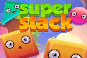 Super Stack is een leuk stapel spelletje waarin je de vormpjes op het platform moet stapelen op een manier dat ze niet omvallen