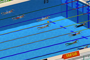 Swimming Pro is een realistisch zwemspelletje dat is gebaseerd op de Olympische Spelen