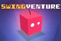 Swingventure is een snel skill spel waarbij je je touw gebruikt om te slingeren